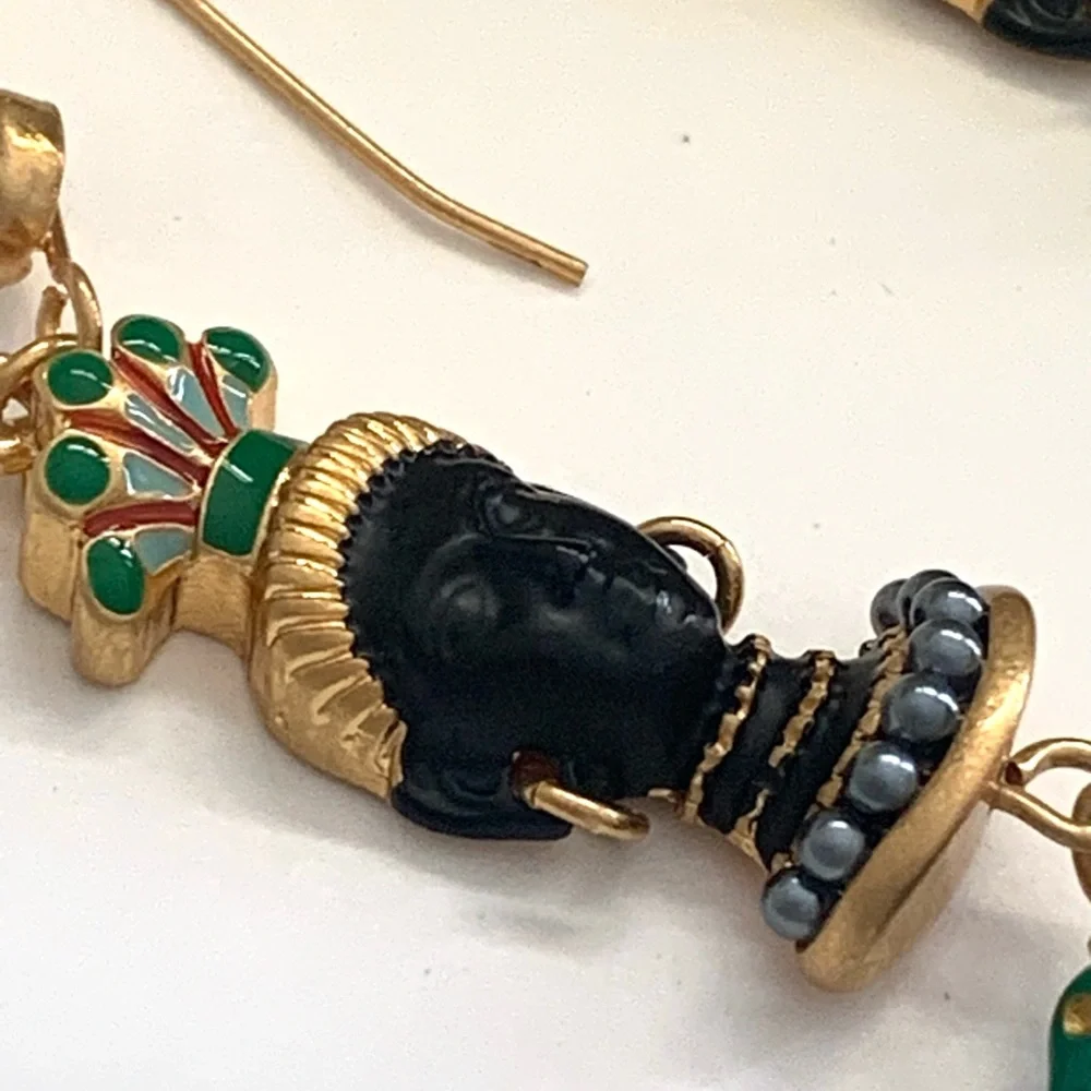 ASKEW LONDON Blackamoor RARE Vintage African Women Earrings